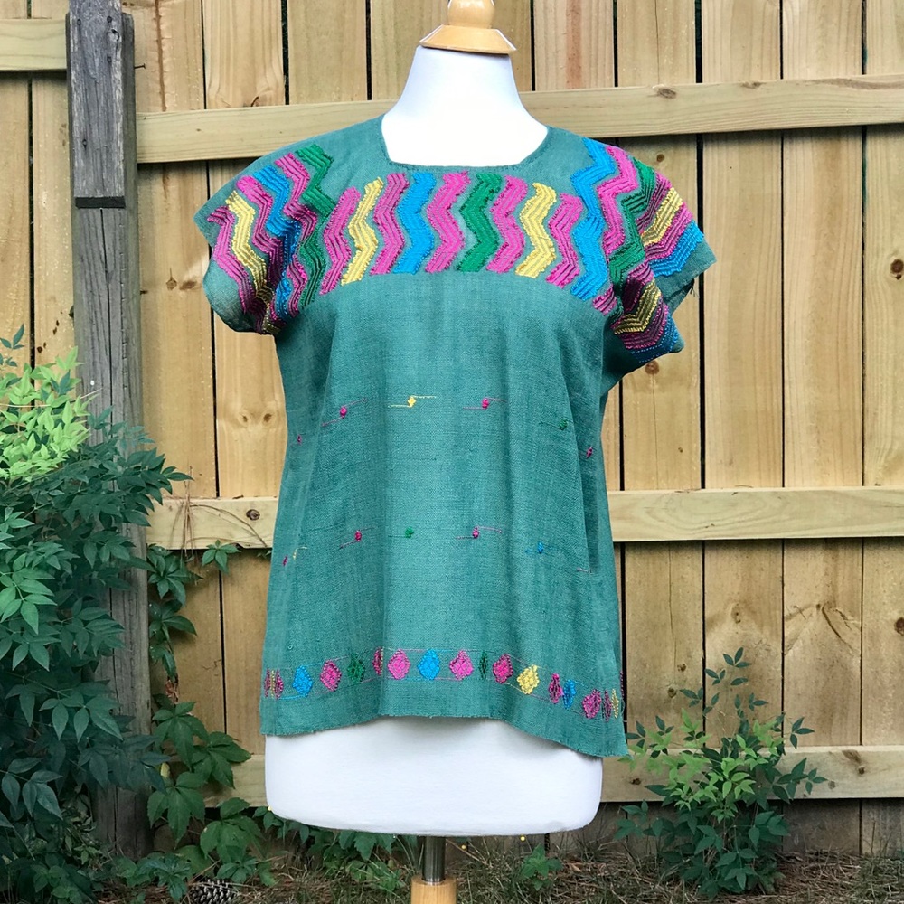 Mexican Handwoven Huipil- Carranza Chiapas